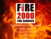 Tablet Screenshot of fire2000.com.au